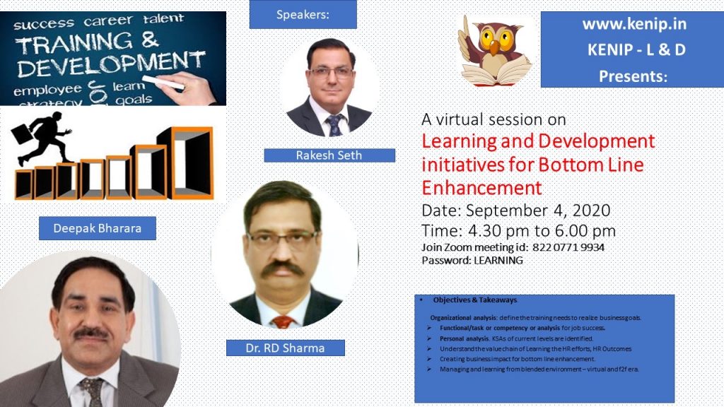Learning & Development initiatives for Bottom Line Enhancement